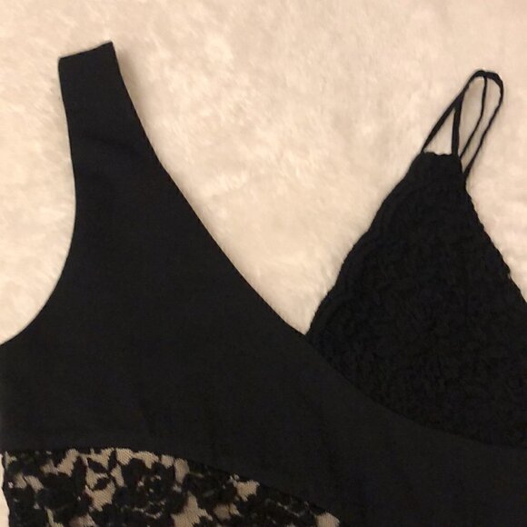 Free People Lower East Side Lace Contrast Mini Dress Size Small - Picture 3 of 14